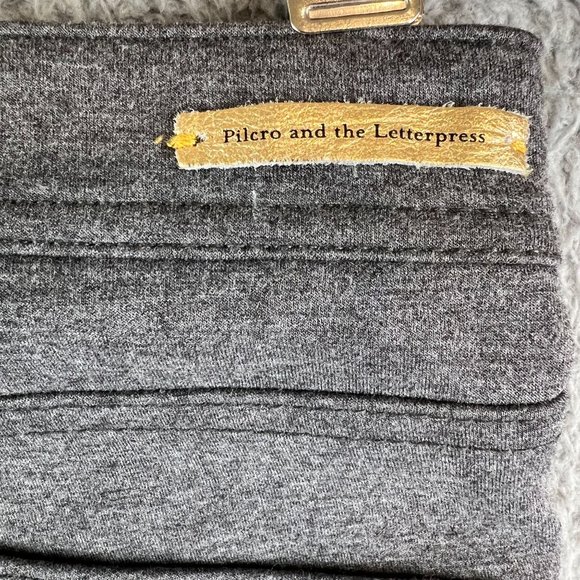 Pilcro and the Letterpress pant Sz 27 Serif Gray Moto Pants - Picture 3 of 10
